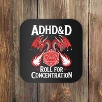 Adhd&d Adhd Roll For Concentration Coaster thumb 0