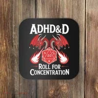Adhd&d Adhd Roll For Concentration Coaster thumb 0