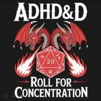 Adhd&d Adhd Roll For Concentration Coaster thumb 2