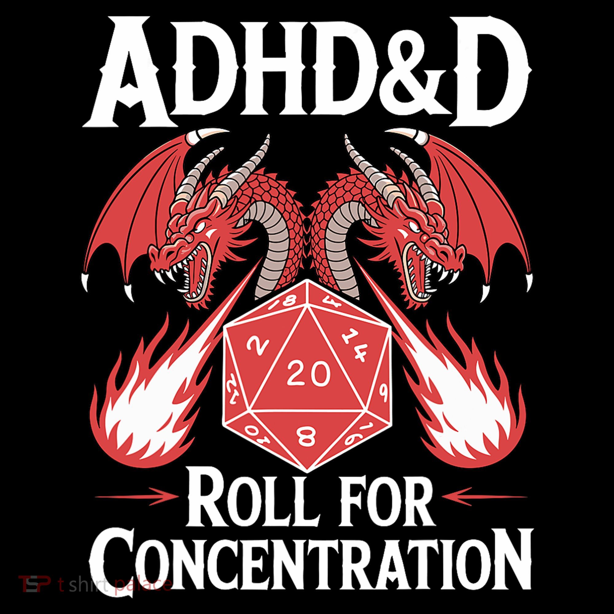 Adhd&d Adhd Roll For Concentration Mousepad