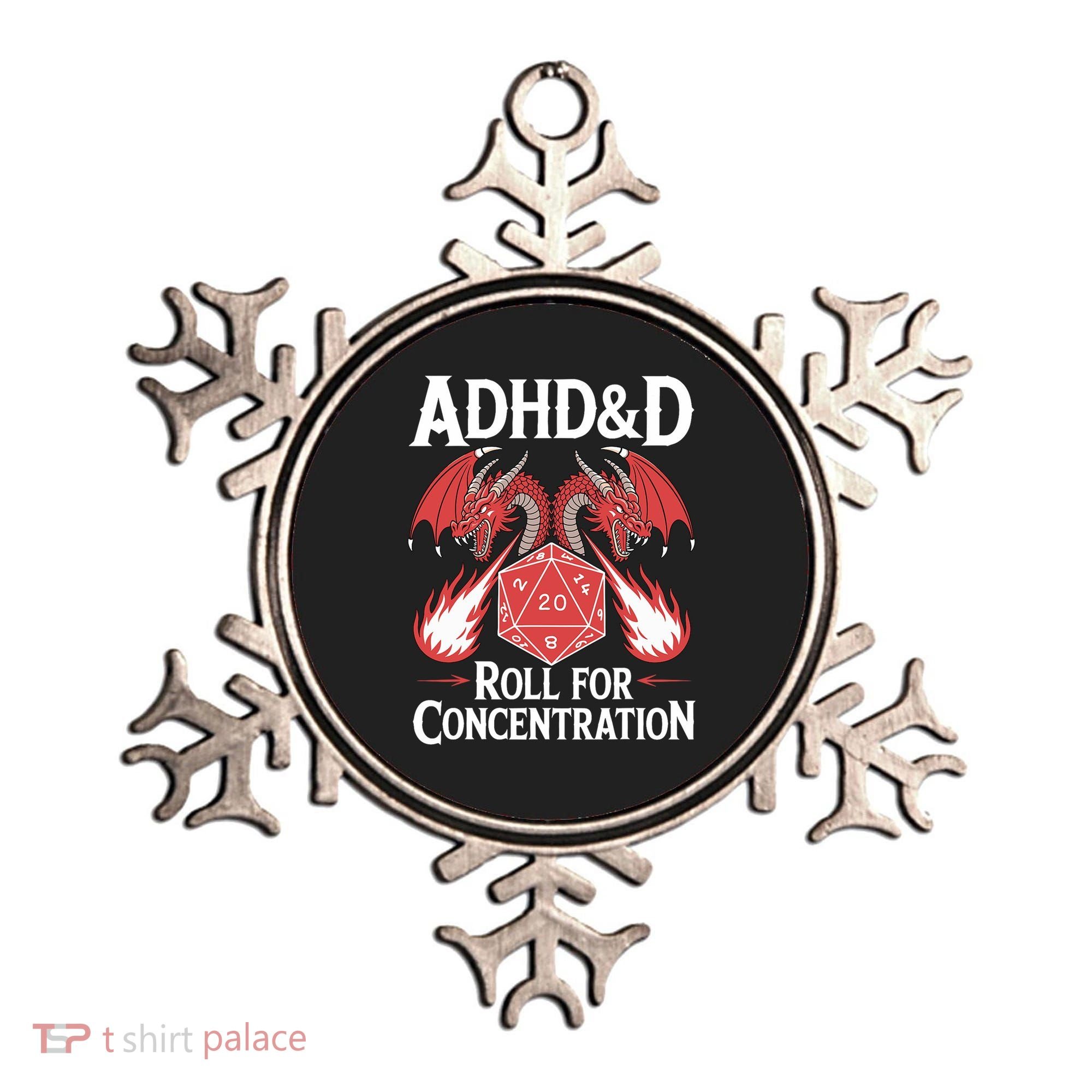 Adhd&d Adhd Roll For Concentration Ornament