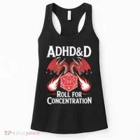 Adhd&d Adhd Roll For Concentration Women's Tank Top thumb 0