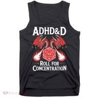 Adhd&d Adhd Roll For Concentration Tank Top thumb 0