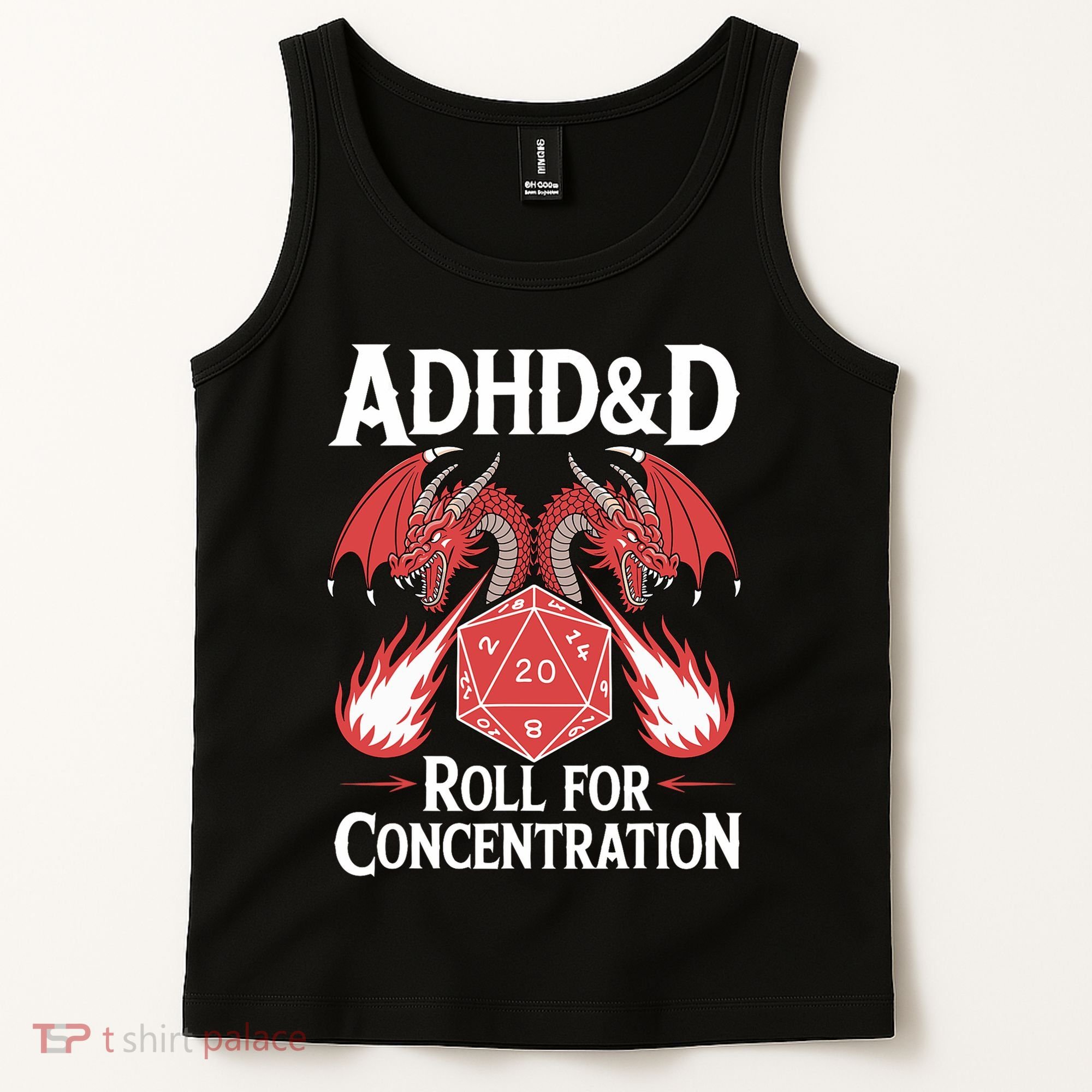 Adhd&d Adhd Roll For Concentration Tank Top