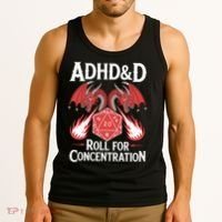 Adhd&d Adhd Roll For Concentration Tank Top thumb 3