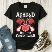 Adhd&d Adhd Roll For Concentration Women's T-Shirt thumb 3