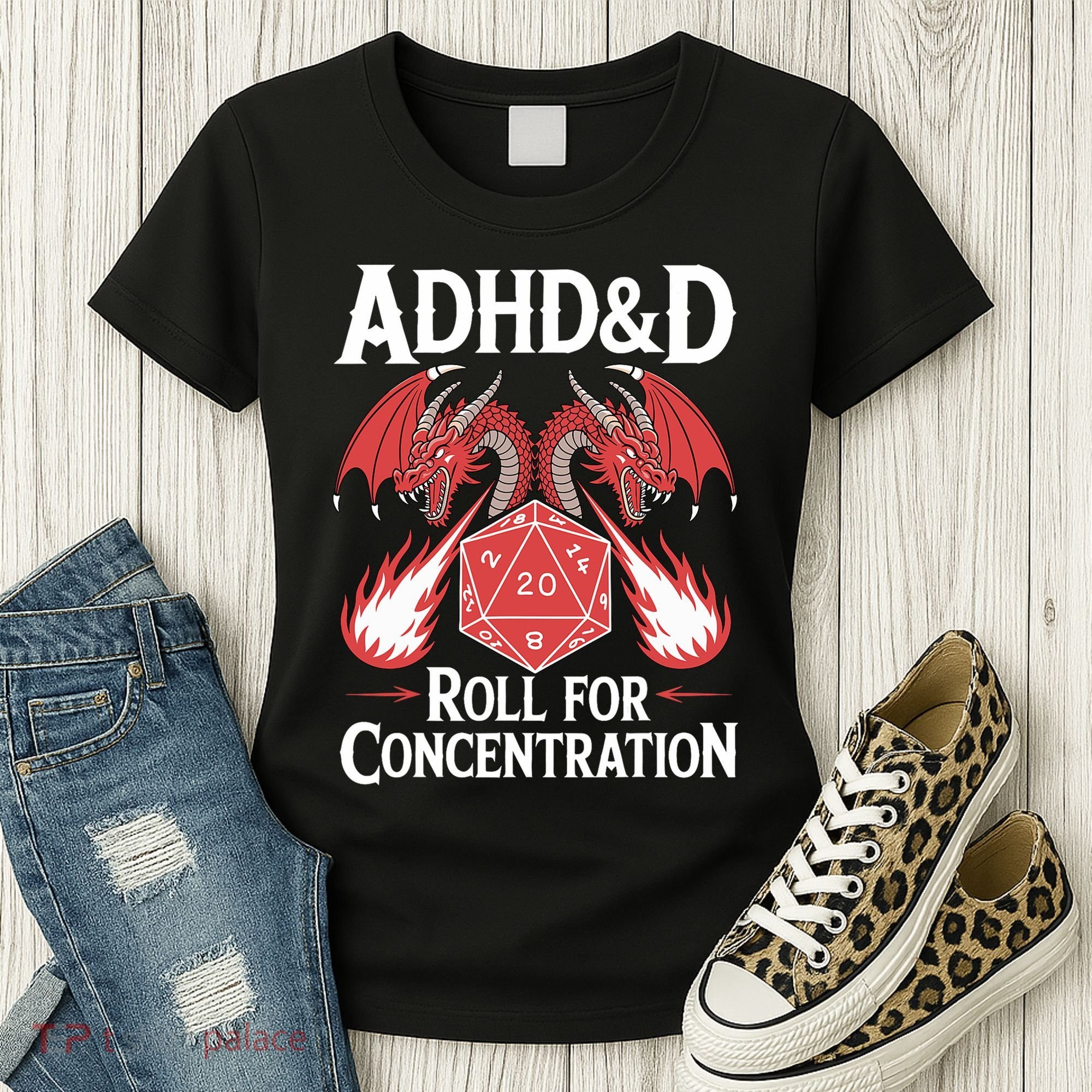 Adhd&d Adhd Roll For Concentration Women's T-Shirt