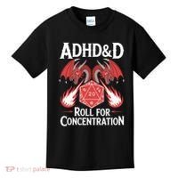 Adhd&d Adhd Roll For Concentration Kids T-Shirt thumb 0