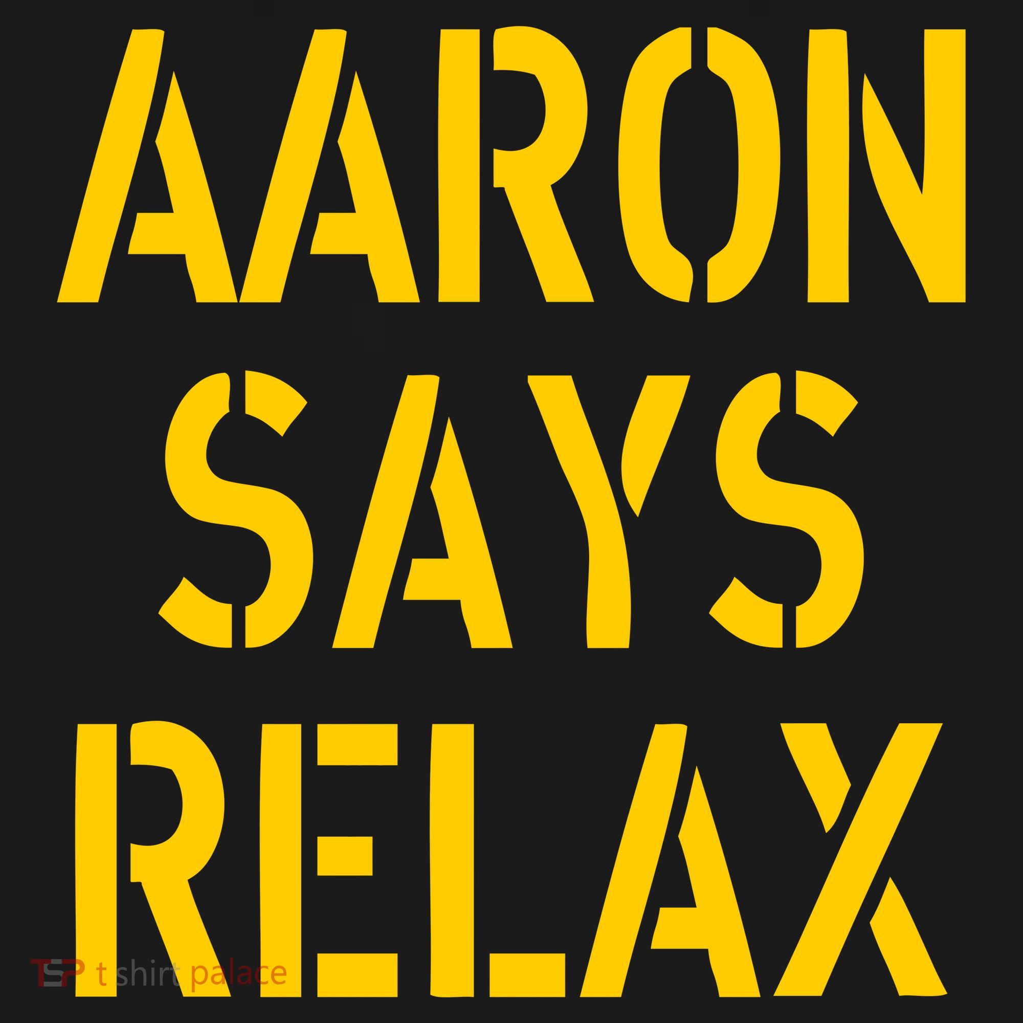Aaron Says Relax Green Bay Football Quote Women's Tank Top