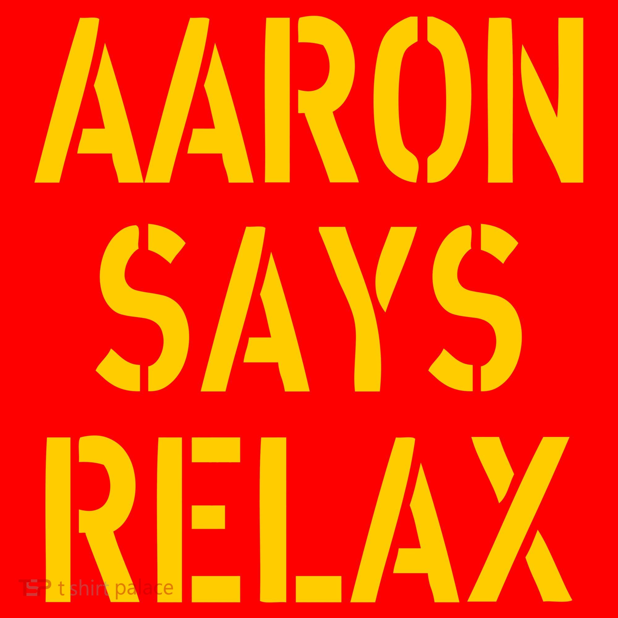 Aaron Says Relax Green Bay Football Quote Santa Hat