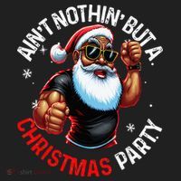 African American Santa Claus Christmas Pajama Women's Sweatshirt thumb 2