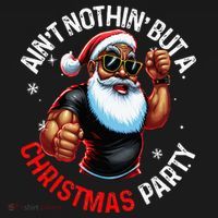 African American Santa Claus Christmas Pajama Women's Hoodie thumb 2