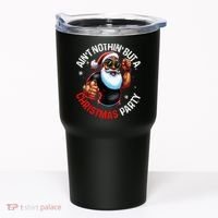 African American Santa Claus Christmas Pajama Tumbler thumb 0