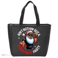 African American Santa Claus Christmas Pajama Tote Bag thumb 0