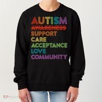 Autism Awareness Support Care Acceptance Ally Women's Sweatshirt thumb 0