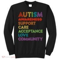 Autism Awareness Support Care Acceptance Ally Sweatshirt thumb 0
