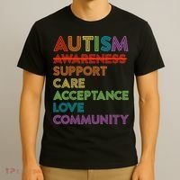 Autism Awareness Support Care Acceptance Ally T-Shirt thumb 3