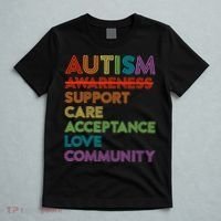 Autism Awareness Support Care Acceptance Ally T-Shirt thumb 5