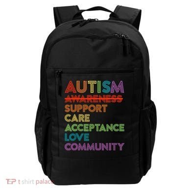 Autism Awareness Support Care Acceptance Ally Backpack