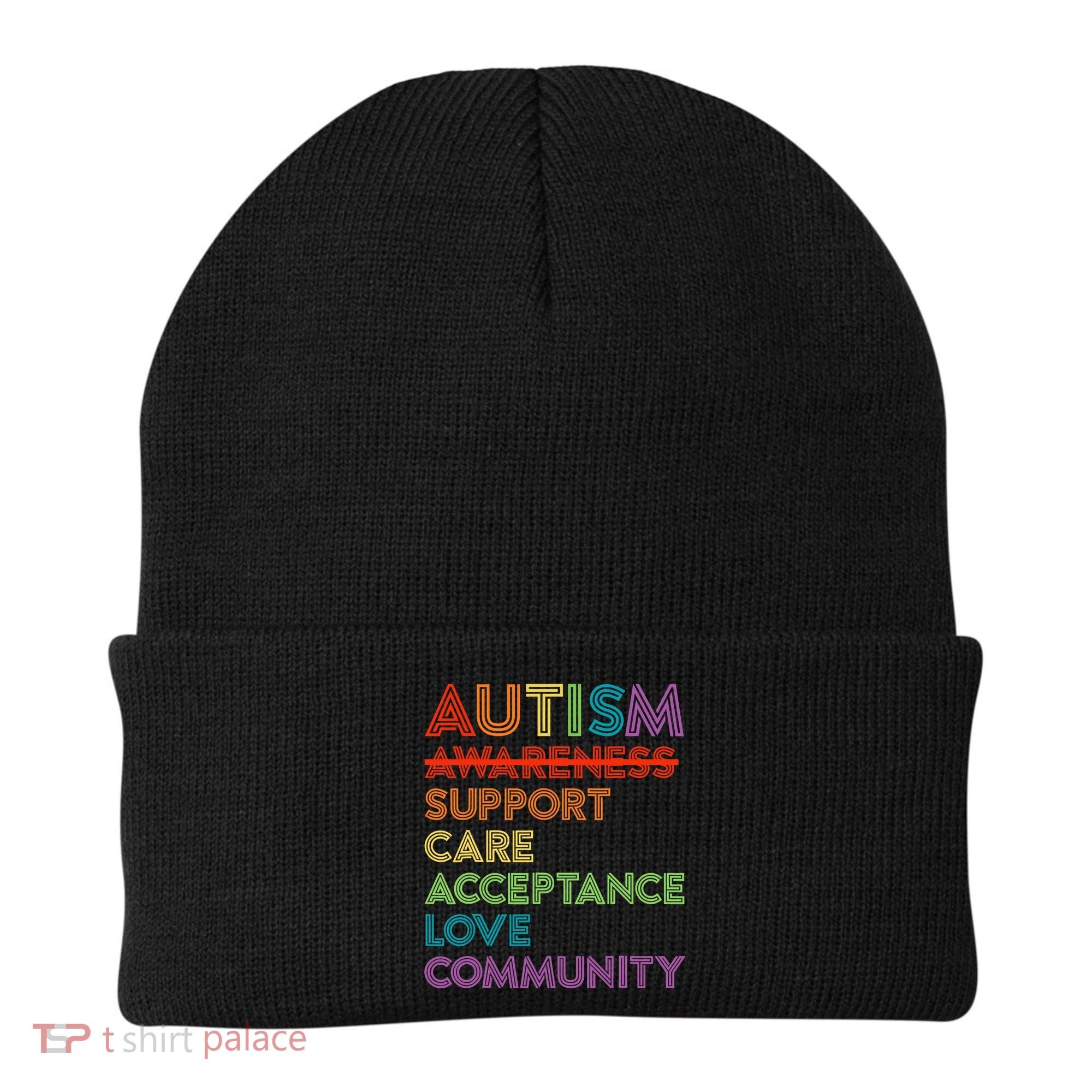 Autism Awareness Support Care Acceptance Ally Beanie