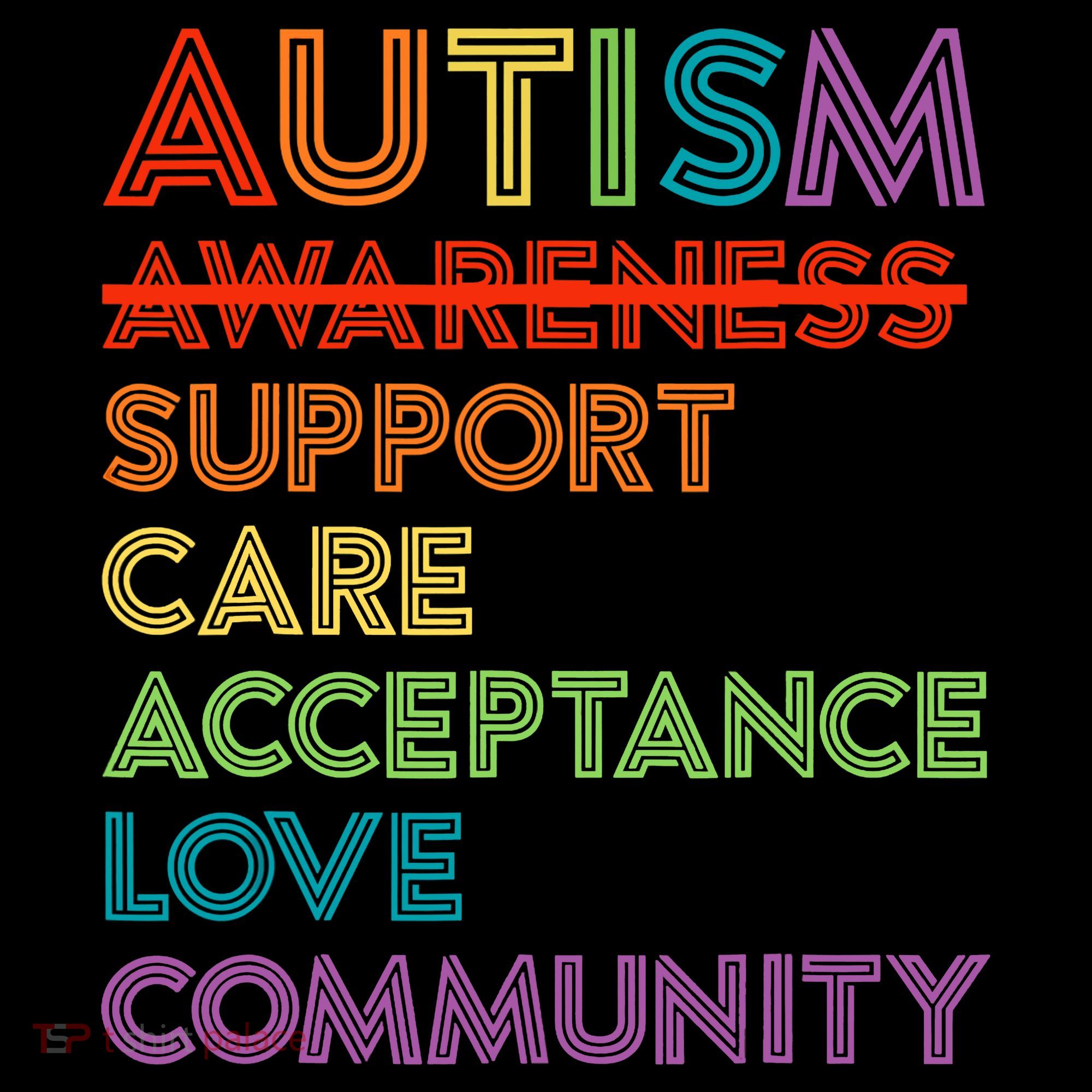 Autism Awareness Support Care Acceptance Ally Coaster
