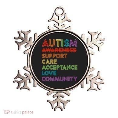 Autism Awareness Support Care Acceptance Ally Ornament