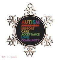 Autism Awareness Support Care Acceptance Ally Ornament thumb 0