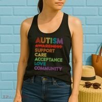 Autism Awareness Support Care Acceptance Ally Women's Tank Top thumb 2