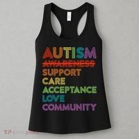Autism Awareness Support Care Acceptance Ally Women's Tank Top thumb 3
