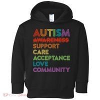 Autism Awareness Support Care Acceptance Ally Toddler Hoodie thumb 0