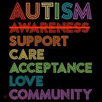 Autism Awareness Support Care Acceptance Ally Tank Top thumb 6