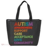 Autism Awareness Support Care Acceptance Ally Tote Bag thumb 0