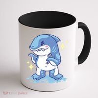 Autism Awareness Shark Ribbon Coffee Mug thumb 1