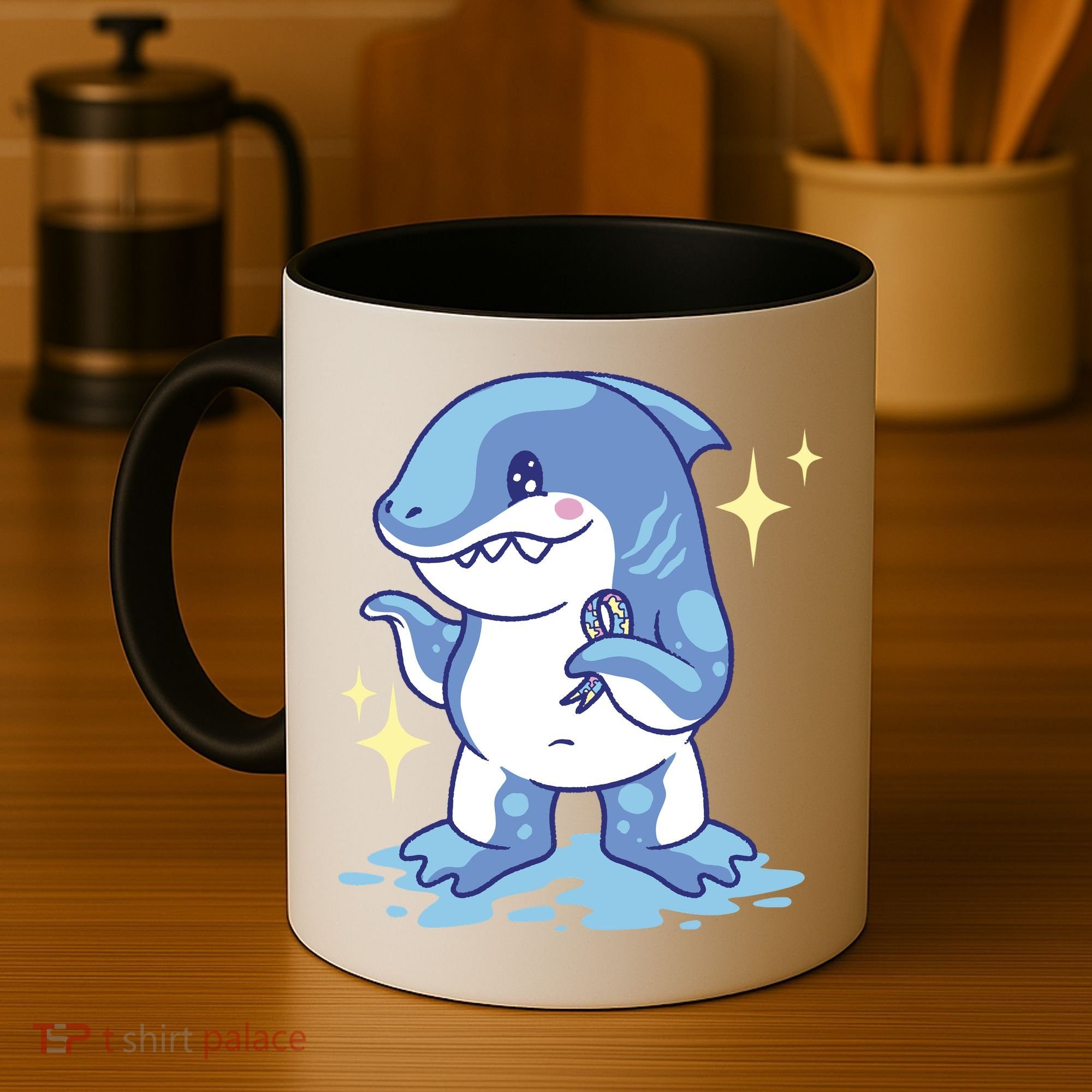 Autism Awareness Shark Ribbon Coffee Mug