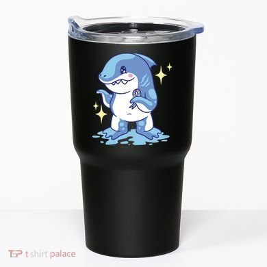 Autism Awareness Shark Ribbon Tumbler