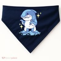 Autism Awareness Shark Ribbon USA-Made Doggie Bandana thumb 0