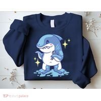 Autism Awareness Shark Ribbon Sweatshirt thumb 2