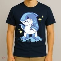 Autism Awareness Shark Ribbon T-Shirt thumb 3