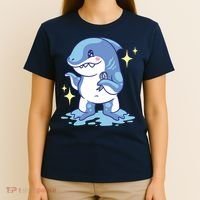 Autism Awareness Shark Ribbon T-Shirt thumb 4