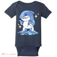 Autism Awareness Shark Ribbon Baby Bodysuit thumb 0