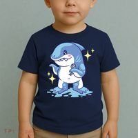 Autism Awareness Shark Ribbon Toddler T-Shirt thumb 2