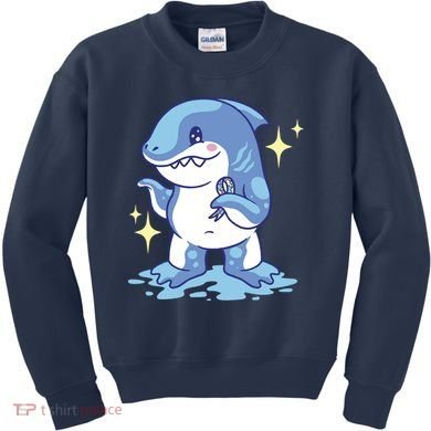 Autism Awareness Shark Ribbon Kids Sweatshirt