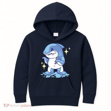 Autism Awareness Shark Ribbon Kids Hoodie
