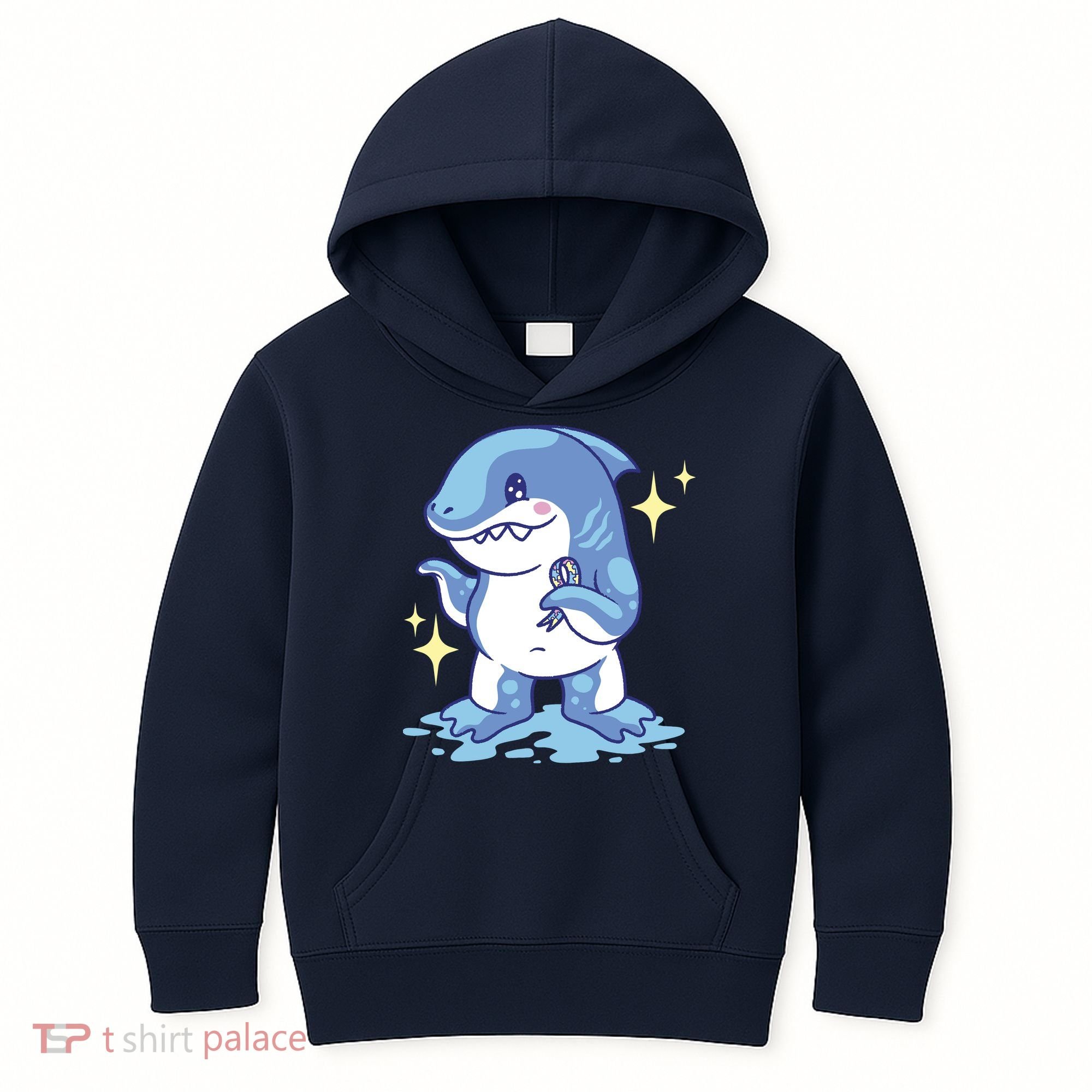 Autism Awareness Shark Ribbon Kids Hoodie