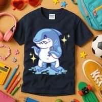 Autism Awareness Shark Ribbon Kids T-Shirt thumb 3