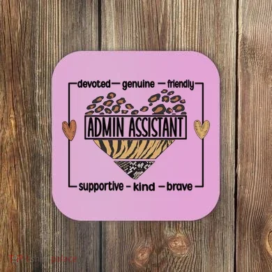 Admin Assistant Squad Administrative Assistant Gift Coaster