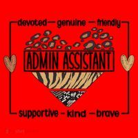 Admin Assistant Squad Administrative Assistant Gift Santa Hat thumb 1