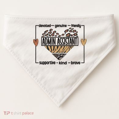 Admin Assistant Squad Administrative Assistant Gift USA-Made Doggie Bandana