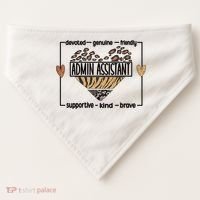 Admin Assistant Squad Administrative Assistant Gift USA-Made Doggie Bandana thumb 0