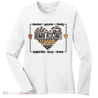 Admin Assistant Squad Administrative Assistant Gift Women's Long Sleeve Shirt
